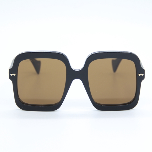 NEW GG1241S 001 GUCCI SQUARE WOMEN BROWN SUNGLASSES GUCCI WOMEN EYEWEAR - Picture 4 of 13